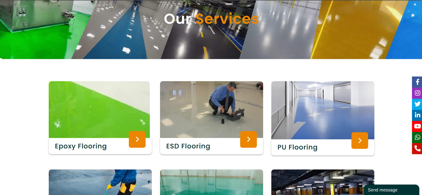 JP Flooring & Developers – Industrial Flooring Solutions Website Development - Ritik Saini | Laravel Developer | Portfolio
